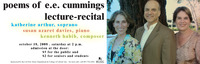 Poems of E.E. Cummings Lecture-Recital flyer thumbnail