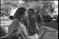 [Students outside Sierra Madre dormitory, 1987] thumbnail