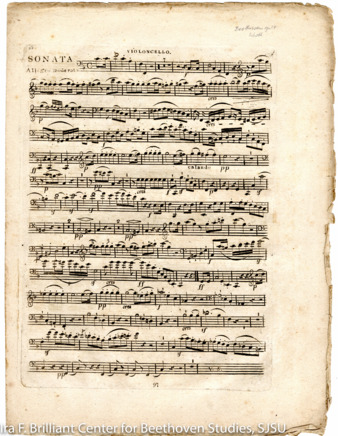 Sonata for horn and piano, op. 17, published by Zulehner thumbnail