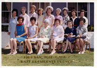 Photograph of C.W.I. past presidents and a list identifying them thumbnail