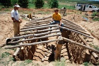 Gallegos farm, Root cellar construction 004 thumbnail