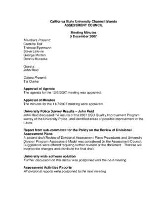 2007_12_05 Assessment Council Minutes thumbnail