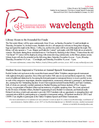CSUCI Wavelength 2004_12_03-16 thumbnail