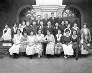 Students posing for photograph. thumbnail