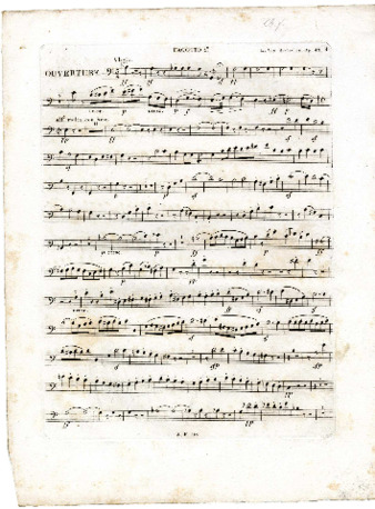 Overture to the Creatures of Prometheus, op. 43, orchestral parts published by Farrenc thumbnail