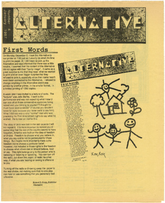 The Alternative, number 4, January 1987 thumbnail