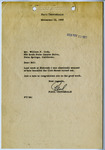 Letter from Paul Trousdale to William F. Cody, November 12, 1959 thumbnail