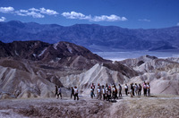 Students view the badlands at Zabriskie Point thumbnail