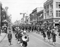 Sailor musicians in a parade thumbnail