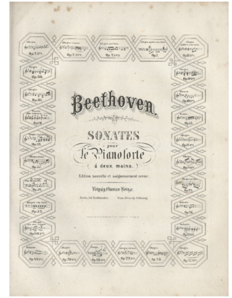 Piano sonata no. 11, op. 22, published by Gustav Heinze thumbnail