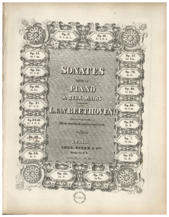 Piano sonata no. 20, op. 49, no. 2, published by Stern & Cie. thumbnail