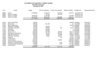 2007 November Construction report – summary thumbnail