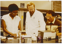 [Professor and students in chemistry lab] thumbnail
