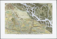 Bird's-eye perspective map of the Archduchy Austria below the Ens thumbnail