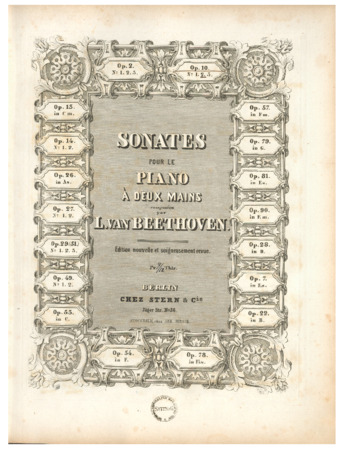 Piano sonata no. 6, op. 10, no. 2, published by Stern & Cie. thumbnail