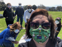 Zinnia Z. Wilson COVID-19 Photograph of Family Visiting a Cemetery thumbnail