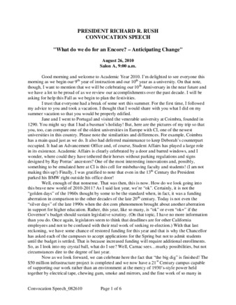2010 President Richard R. Rush Convocation Speech, 2010_08_26 thumbnail