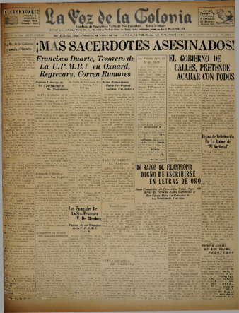 La Voz de la Colonia 17 De Marzo 1927 thumbnail