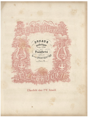 Piano Sonata no. 8 in C minor, op. 13, published by Arnold thumbnail