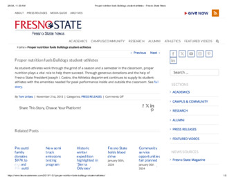 Proper nutrition fuels Bulldogs student-athletes thumbnail