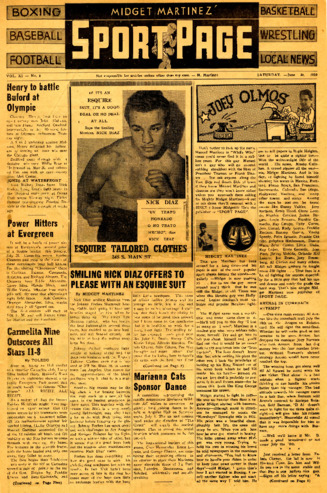 Midget Martinez' Sport Page Vol. XI No. 8 thumbnail