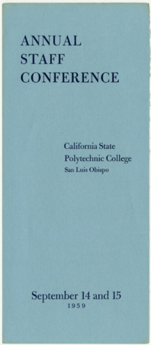 Annual Staff Conference, 1959 thumbnail