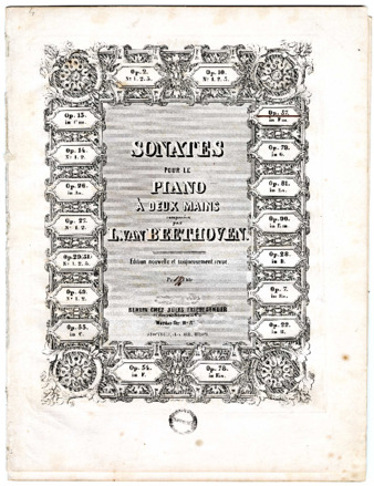 Sonates pour le piano à deux Mains : op. 57 in Fm composées par L. van Beethoven thumbnail