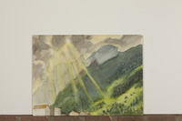 Sunburst Over Alpine Village thumbnail