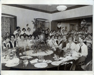 Girl reserves at tables in downstairs lounge thumbnail