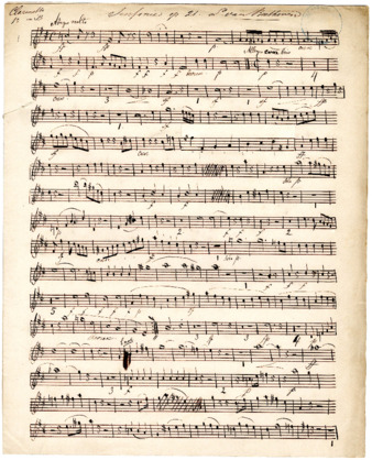 Symphony no. 2 manuscript parts thumbnail