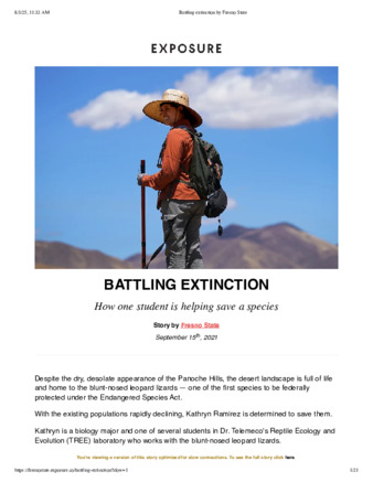 Battling extinction thumbnail