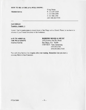 "How to Be a Chicana Role Model" San Diego, California Reading thumbnail