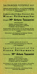 Special concert of the Vienna Philharmonic in Salzburg, Austria, conducted by Arturo Toscanini, August 24, 1937 thumbnail