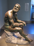 Pugilist Reposing | Boxer of Quirinal | Seated Boxer thumbnail