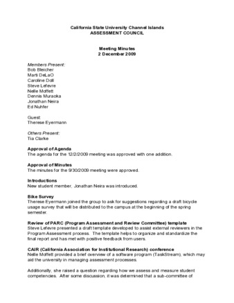 2009_12_02 Assessment Council Minutes thumbnail