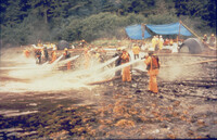 Hot water high pressure beach cleaning after Exxon Valdez spill thumbnail
