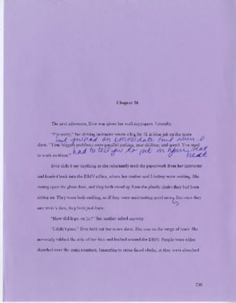 Rough draft of Scandalosa by Michele Serros thumbnail