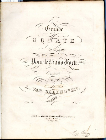 Grande sonate pathétique pour le piano-forte, composée par L. van Beethoven, OEuv. 13 .. thumbnail