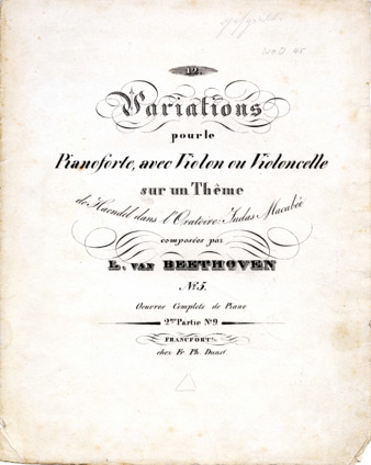 Variations on a theme by Handel, WoO 45 thumbnail