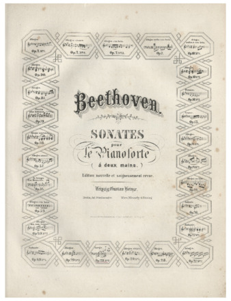 Piano sonata no. 17, op. 31, no. 2, published by Gustav Heinze thumbnail