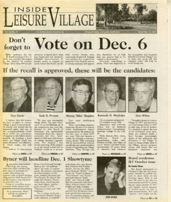 Inside Leisure Village Vol. 23 No. 11 thumbnail