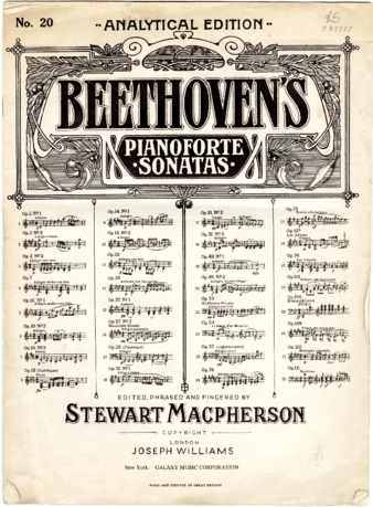 Piano Sonata no. 20 in G major, op. 49, no. 2, edited by Macpherson thumbnail