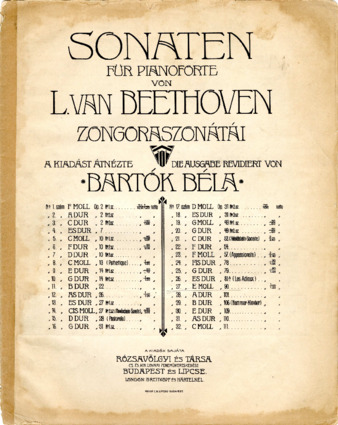 Piano Sonata no. 27 in E minor, op. 90, edited by Bartók thumbnail