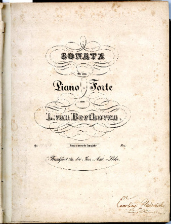 Sonate für das Piano-Forte von L. van Beethoven. ; Op: [27, no. 2]. Neue correcte Ausgabe. thumbnail