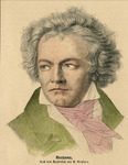 Color lithograph of Beethoven portrait by Reyher thumbnail
