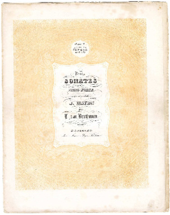Trois sonates pour le piano-forte : Oeuv. 2, No. 1 ... composées et dédiées à J. Haydn par L. van Beethoven thumbnail