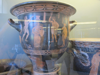 Attic red-figured bell-krater (mixing bowl) thumbnail