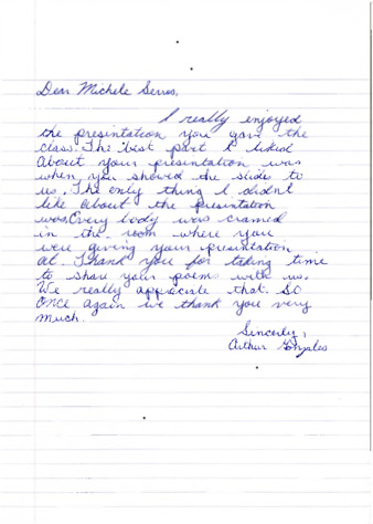 Letter from Arthur Gonzales thumbnail