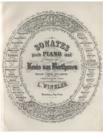 Piano sonata no. 28, op. 101, edited by Winkler, with Winkler's metronome markings thumbnail