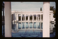 San Simeon, grounds, Neptune Pool, colonnade thumbnail